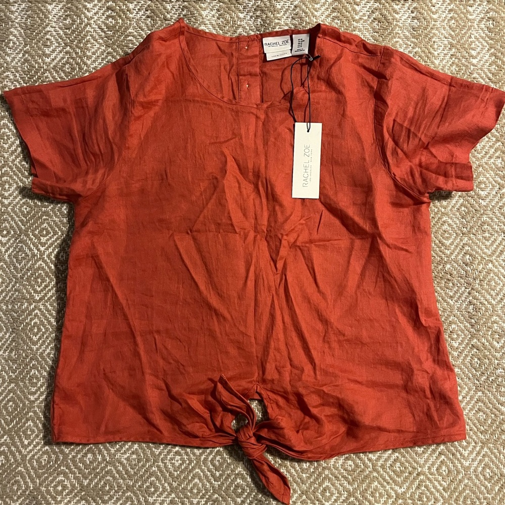 NWT Rachel Zoe 100% linen top